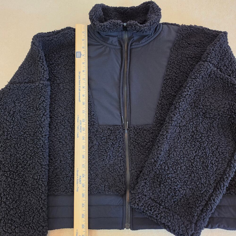 New York & Co. Black Full-Zip Sherpa Fleece Jacket Sz 2XL NWT - Picture 2 of 8